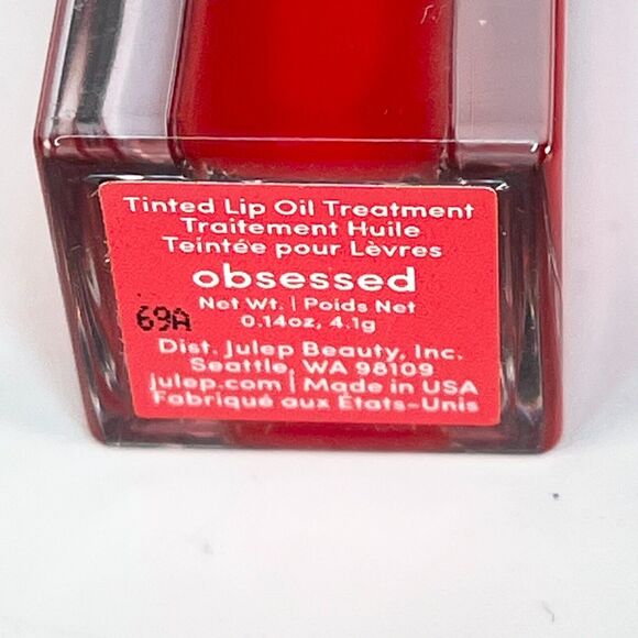 Julep Your Lip Addiction Lip Tinted Oil Treatment Obsessed Red .14oz 4.1g New - Picture 4 of 4